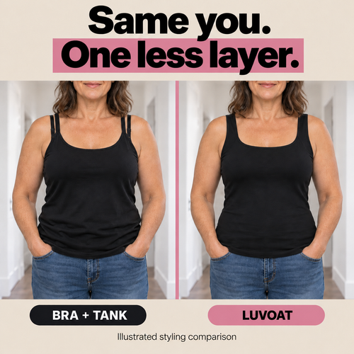 Luvoat built-in bra tank — fit