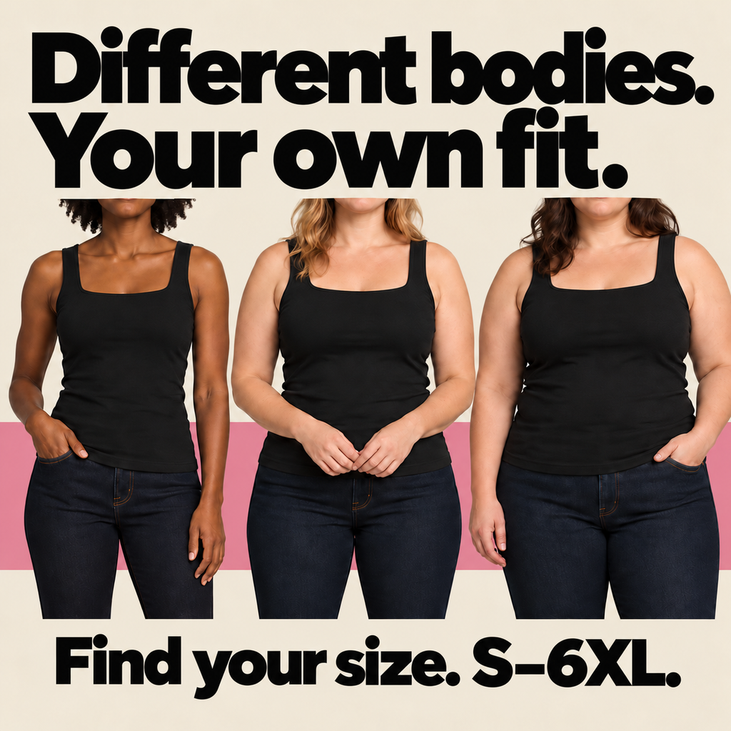Luvoat built-in bra tank — bodies s 6xl