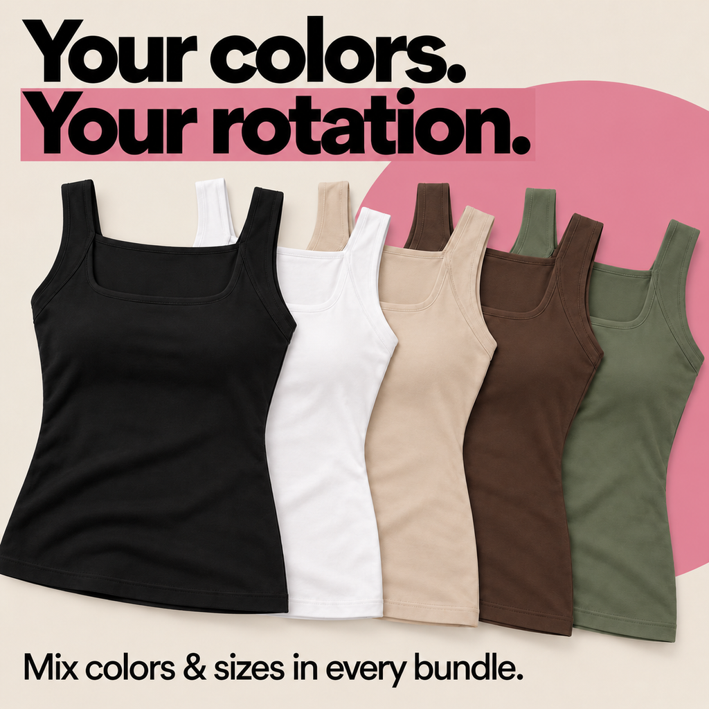 Luvoat built-in bra tank — colors